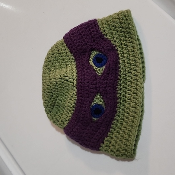 Source Unknown Accessories - Teenage Mutant Ninja Turtles Donatello crochet beanie hat